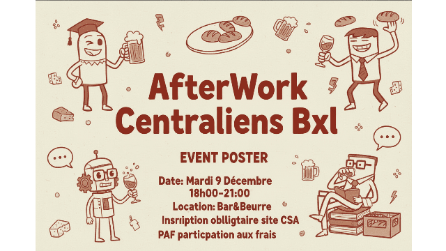 Afterwork Centraliens "Fin d'année à Bruxelles" au Bar&Beurre