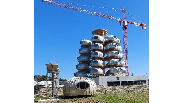 Groupe Bretagne : visite du chantier de  l'hôtel L’EssenCiel, sur le Domaine du Château des Pères à Piré-Chancé (35)