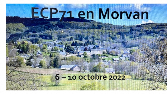 Week end de promotion ECP 71 en Grand Autunois Morvan du 6 au 10 octobre 2022