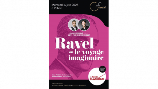 Franck Ferrand invite le grand pianiste Jean-Frédéric Neuburger : immersion musicale dans l’univers féérique de Maurice Ravel / Salle Gaveau