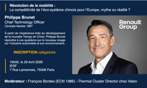 Révolution de la mobilité - la compétitivité de l’éco-système chinois pour l’Europe, mythe ou réalité ?