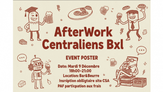 Afterwork Centraliens "Fin d'année à Bruxelles" au Bar&Beurre