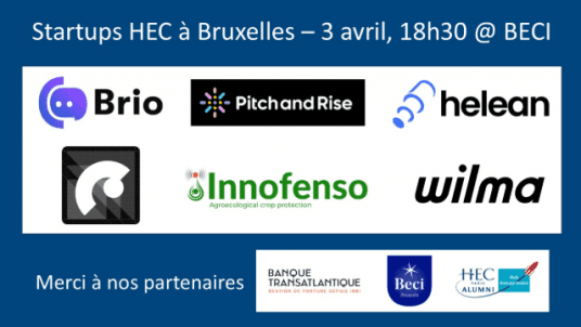 6ème édition de Startups HEC à Bruxelles