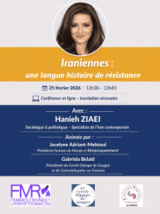 WEB CONFERENCE  - Les Iraniennes  : une longue histoire de résistance.